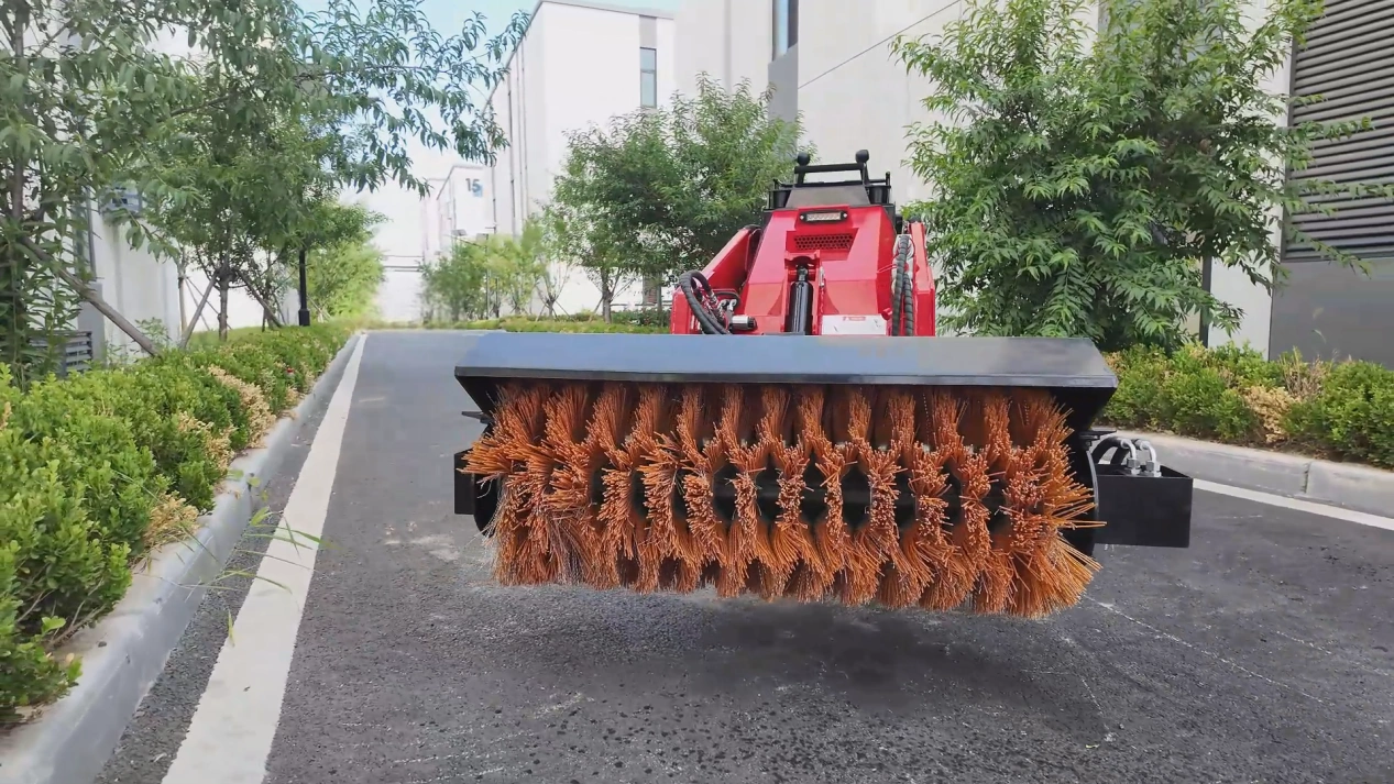 Improving Jobsite Safety with Skid Steer Sweepers