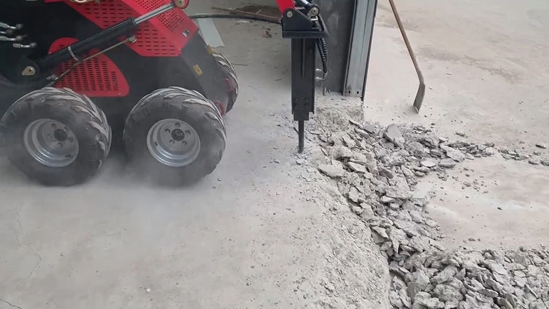 Hydraulic Breaker Use for Concrete Demolition Tasks