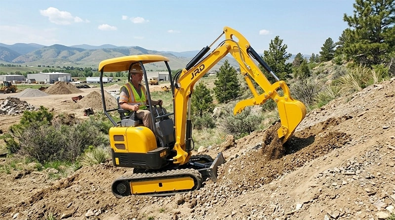 Working Slopes and Embankments With a Mini Excavator — Technique, Limits, and Safety