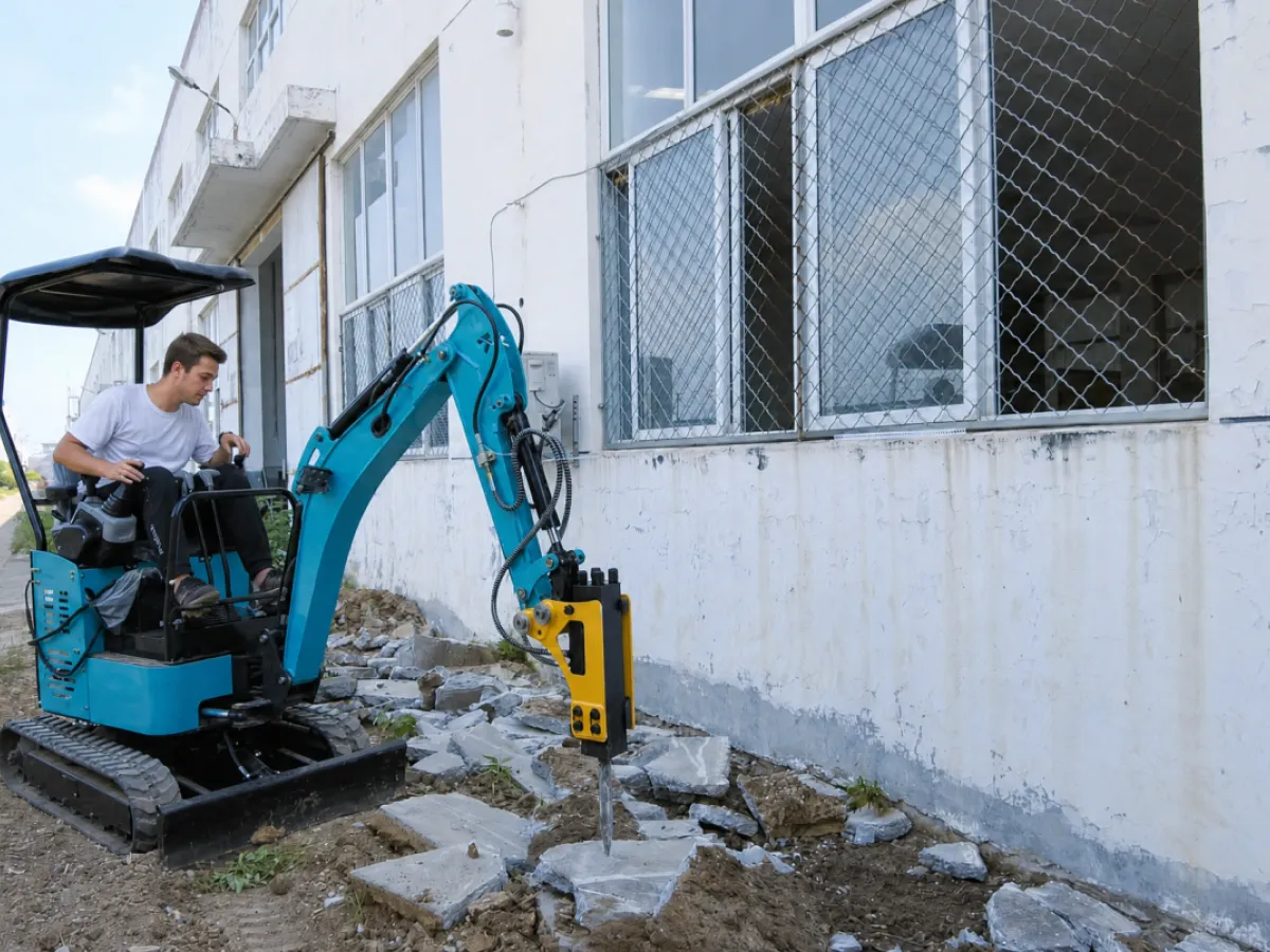 Mini Excavator for Demolition Work — Breaker, Ripper, and the Right Machine Weight