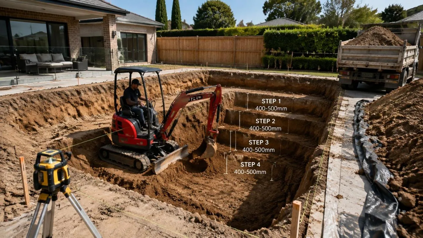 Digging a Residential Pool With a Mini Excavator — What Actually Works - detail image 2