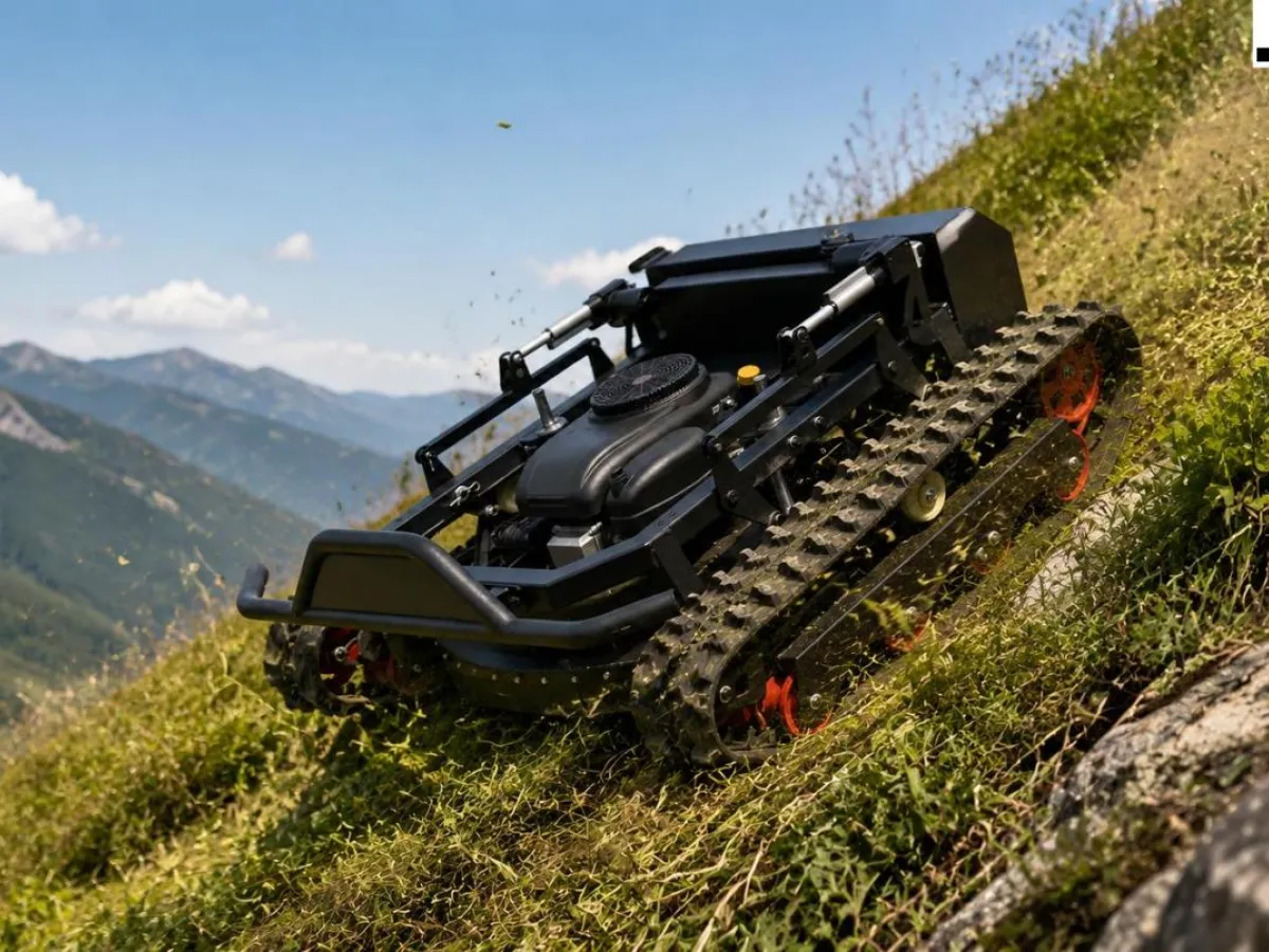 Extreme Slope Mowing with RC Mowers Ratings, Technique and Limits